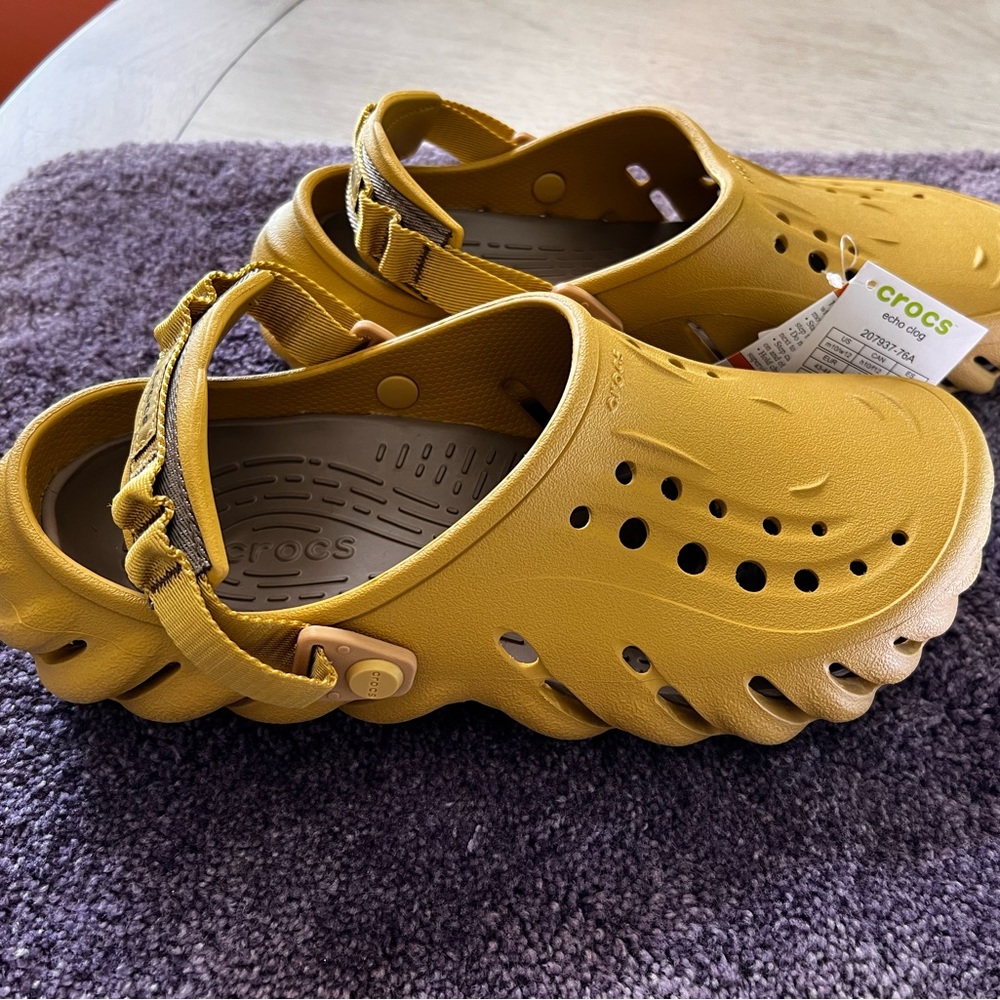 CROCS Men 10/Women 12-Echo collection for comfort & look-Bold-Sport inspiration